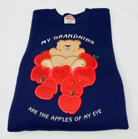 Hanes Tops - NWOT Fantastic Embroidered Sweatshirt